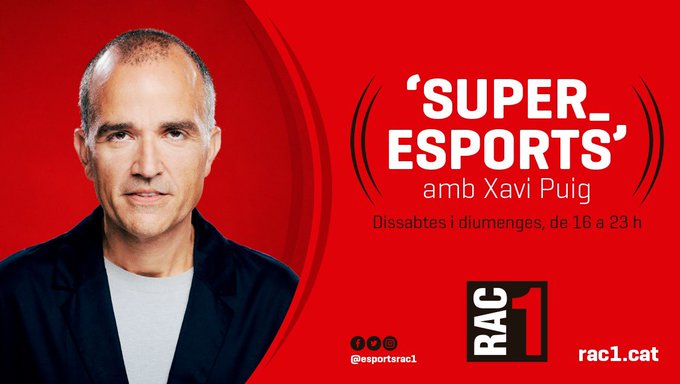 #Superesports | 👋 Bona tarda!
📻 L'emoció de l'esport
🎙️ @xpuig75 
▶️ rac1.cat/directe