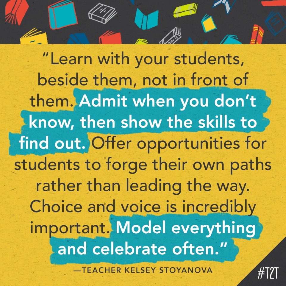 In T @mainelymiddle's classroom, everyone is an S – including the T! #TeacherLife