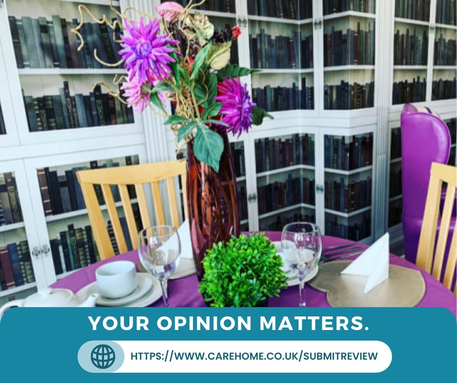 Your opinions matter to us they help us continue our high standards of care please leave us a review by following the link below.
bit.ly/3DPGekR 
#CroftdeneCareHome #LeaveAReview #CaringForLife #ChurchlakeCare