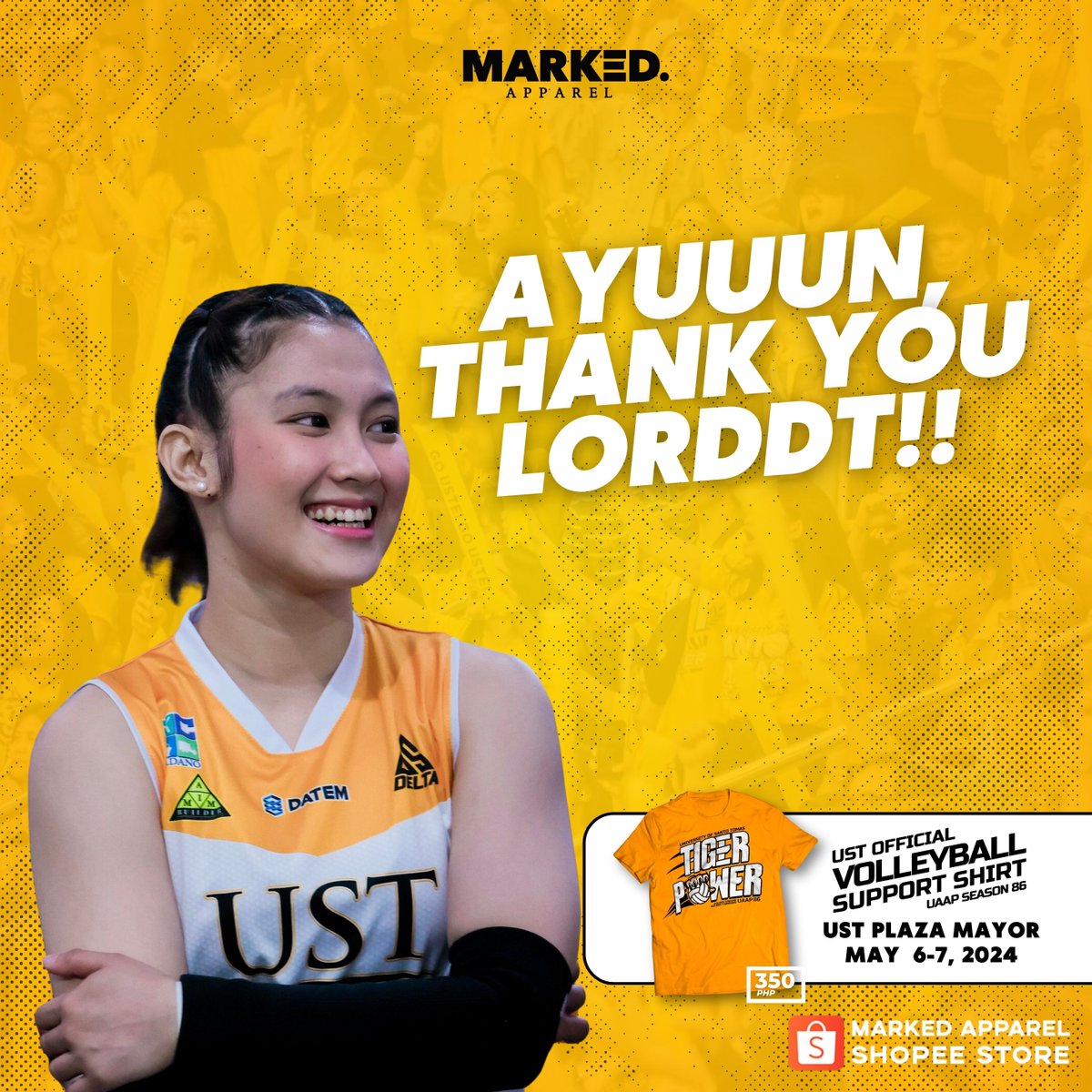 Me after manalo ng UST:

#GoUSTe #UAAPSeason86 #UAAPVolleyball #GetMarkedNow #USTvsDLSU #USTvsFEU