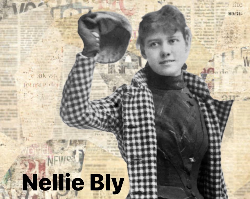 Today in HERstory 1864 – Nellie Bly was born. Nellie is the pen-name of journalist & author Elizabeth Jane Cochrane. She was a pioneer of investigative journalism, especially for her exposé of conditions in a mental institution, & record-breaking trip around the world in 72 days.