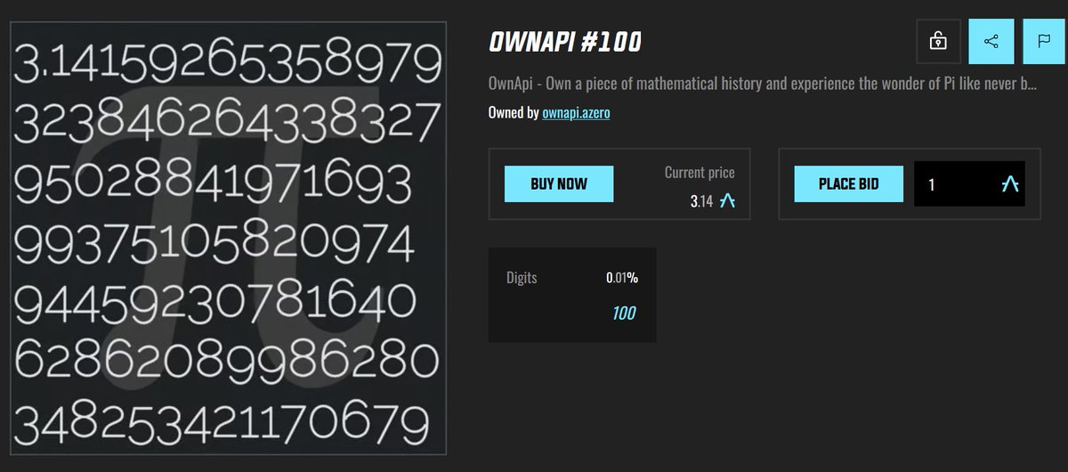 🌟#NFT Alert: #100 of #OwnApi is up for grabs at a can't-miss price!🎨Want to own this beauty? Act fast and secure it now. Keep an eye out for more awesome digits coming your way soon. Don’t miss out!

a0.artzero.io/nft/5EjbWZfjko…

$AZERO #AZERO #AlephZero #Alephoria