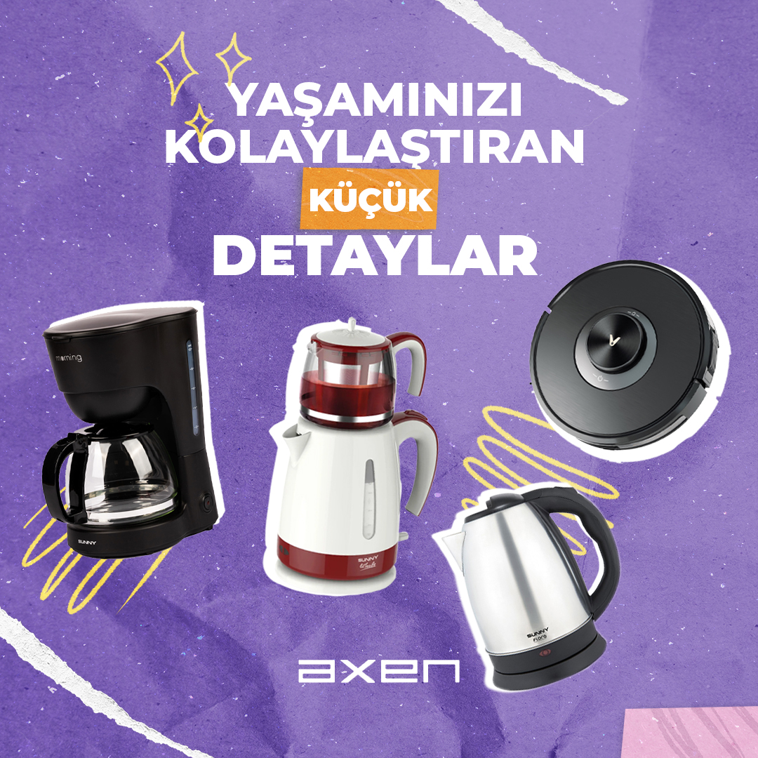 axenturkiye's tweet image. Evinizdeki küçük detaylar, günlük hayatınızı daha keyifli ve kolay hale getirir. Axen.comtr&apos;de bu detayları keşfedin!

#AxenTürkiye #KüçükEvAletleri #RobotSüpürge #KahveMakinesi