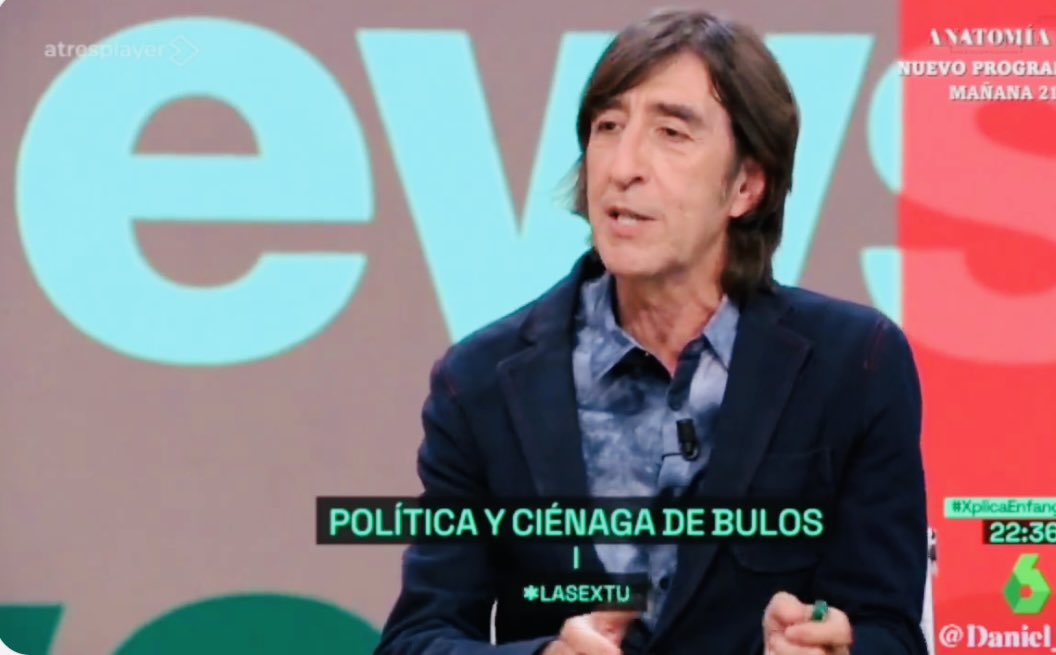 “El fango es Ayuso llamando hijo de puta al presidente del Gobierno y es Villarejo planeando desde su cloaca y junto al ministerio del Interior de Rajoy el ataque a la mujer de Sánchez; el fango es la ultraderecha y el conductor de la máquina del fango es Feijóo” @laSextaXplica