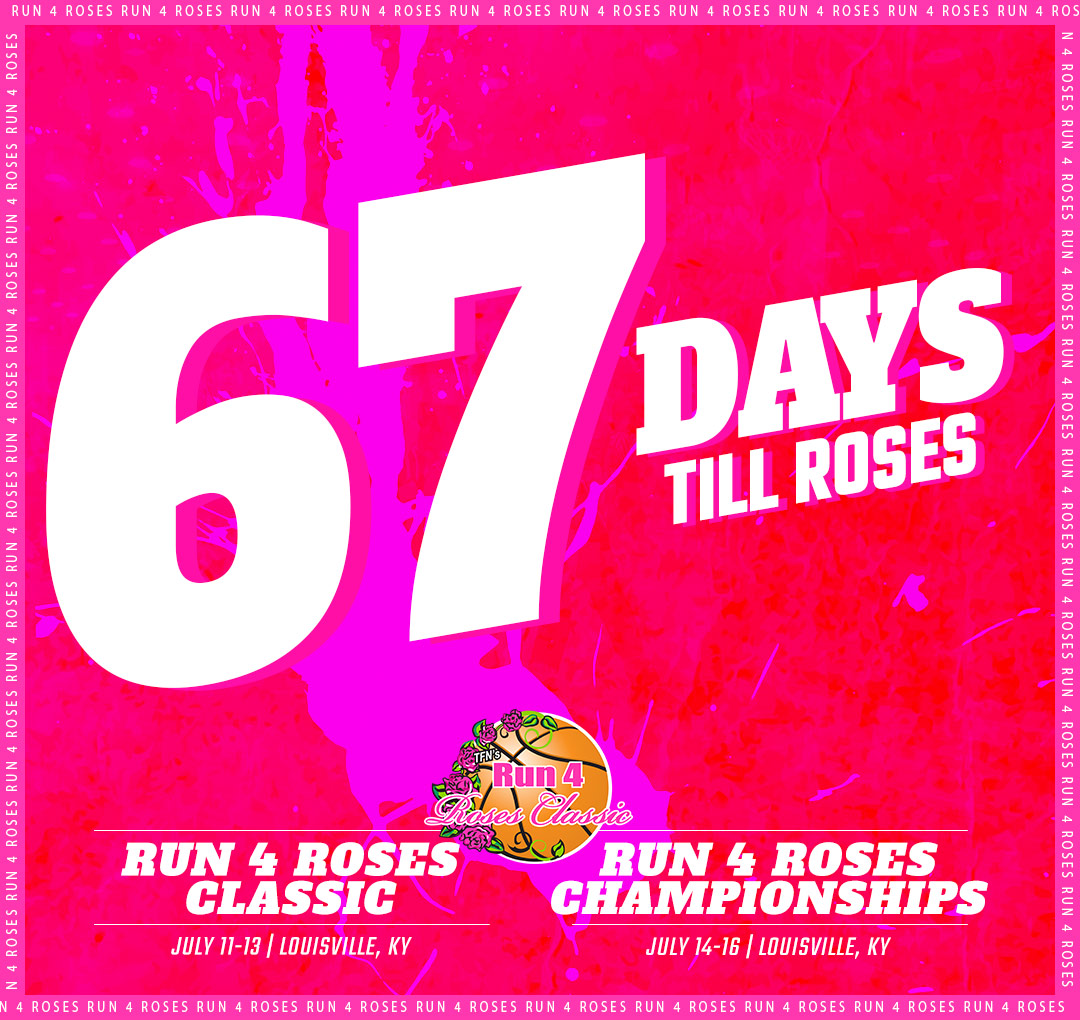 Tick-tock, the countdown has begun! Only 67 days until Run 4 Roses...🏀🌹#Roses24