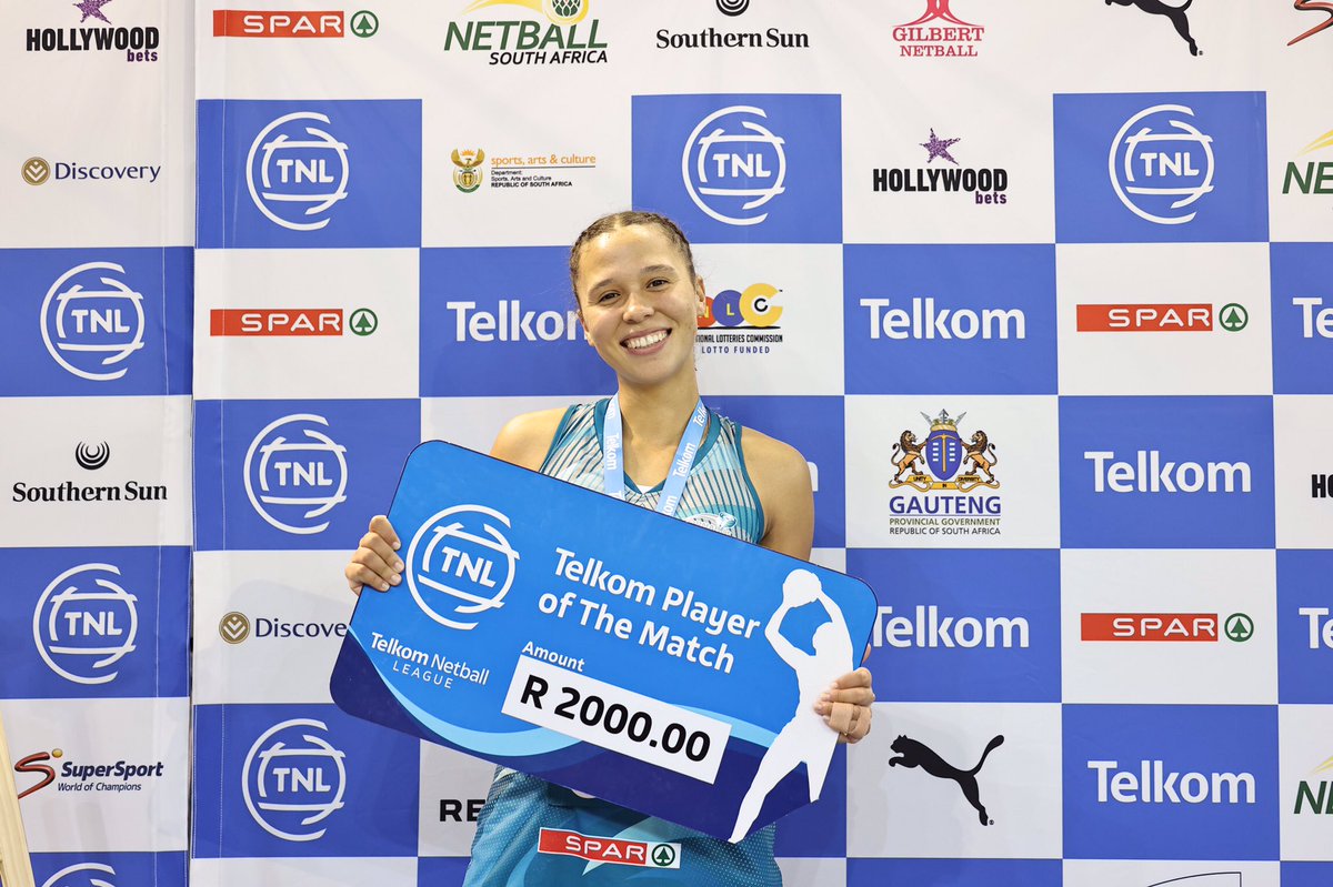 #TelkomNL Player of the match Tornados C - Adri Kannemeyer  🏆😃💯   

#TelkomNL | #TNLisBack | #netballsouthafrica