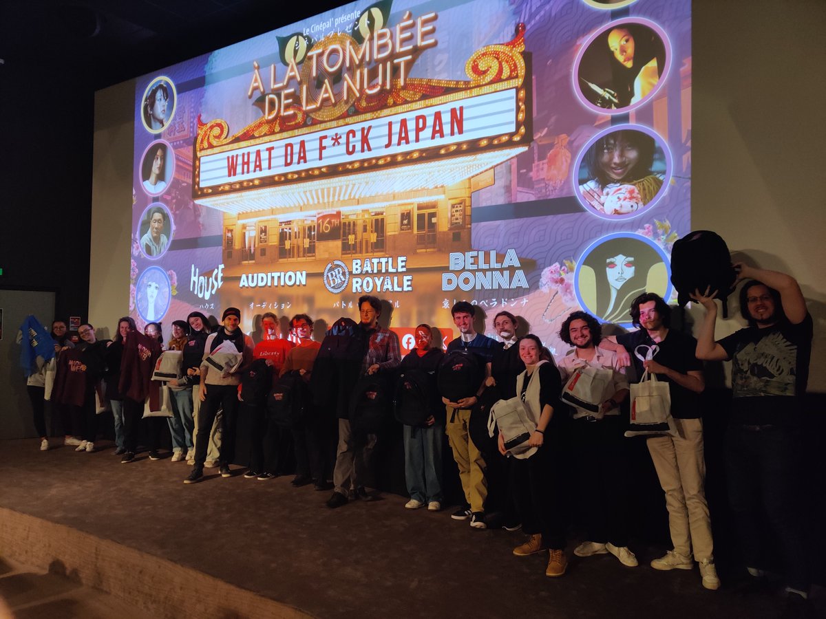 Un grand merci à vous, spectateurs de notre 16ème édition, qui avaient tenu jusqu'au 6h du matin autour des quatre films possiblement  'traumatisant' venu du japon :D 
Merci @PotemkineFilms @thejokersfilms @SNDfilms @infosEurozoom  

Rendez-vous en fin d'année pour la 17ème !