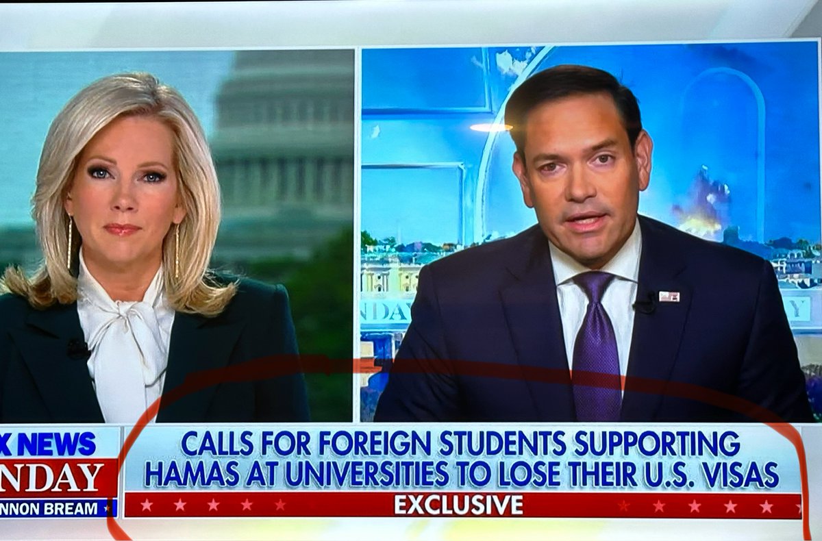 Agreed!!! If you’re in the United States on a student visa, and you’re rioting on our college campuses in support of Hamas, you should be sent home. Period.