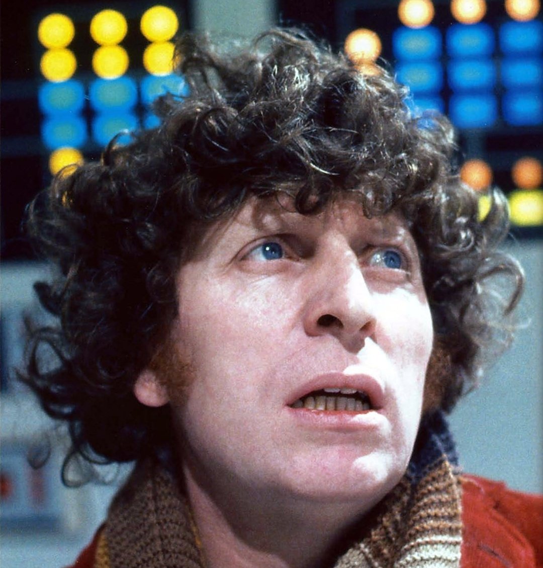 Tom Baker during 'The Ark in Space'. #TomBaker #DoctorWho #FourthDoctor
