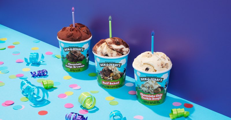 Happy birthday to us! 🎈 Celebrate 46 years of peace, love, and ice cream by seeing how much you know about your favorite ice cream makers. Take the quiz: benjerrys.co/3WrOwZS