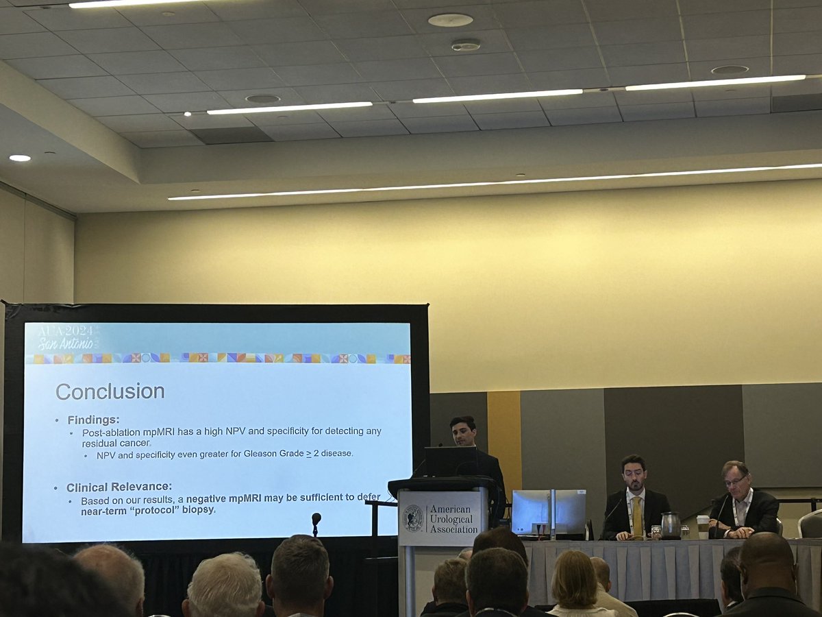 Humbled to have presented my research on MRI performance post focal cryoablation for prostate cancer this morning. Thank you @arvinkgeorge,  my collaborators, and @AmerUrological for making all of this possible! #AUA2024 #prostatecancer #focaltherapy