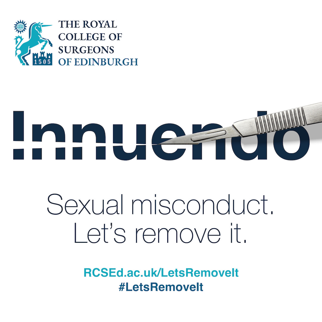 Sexual misconduct comes in several forms. Our hard-hitting posters you'll see popping up around UK hospitals aim to highlight that all sexual misconduct should be eradicated from our profession.

Get involved: tinyurl.com/yvymzt3a #LetsRemoveIt