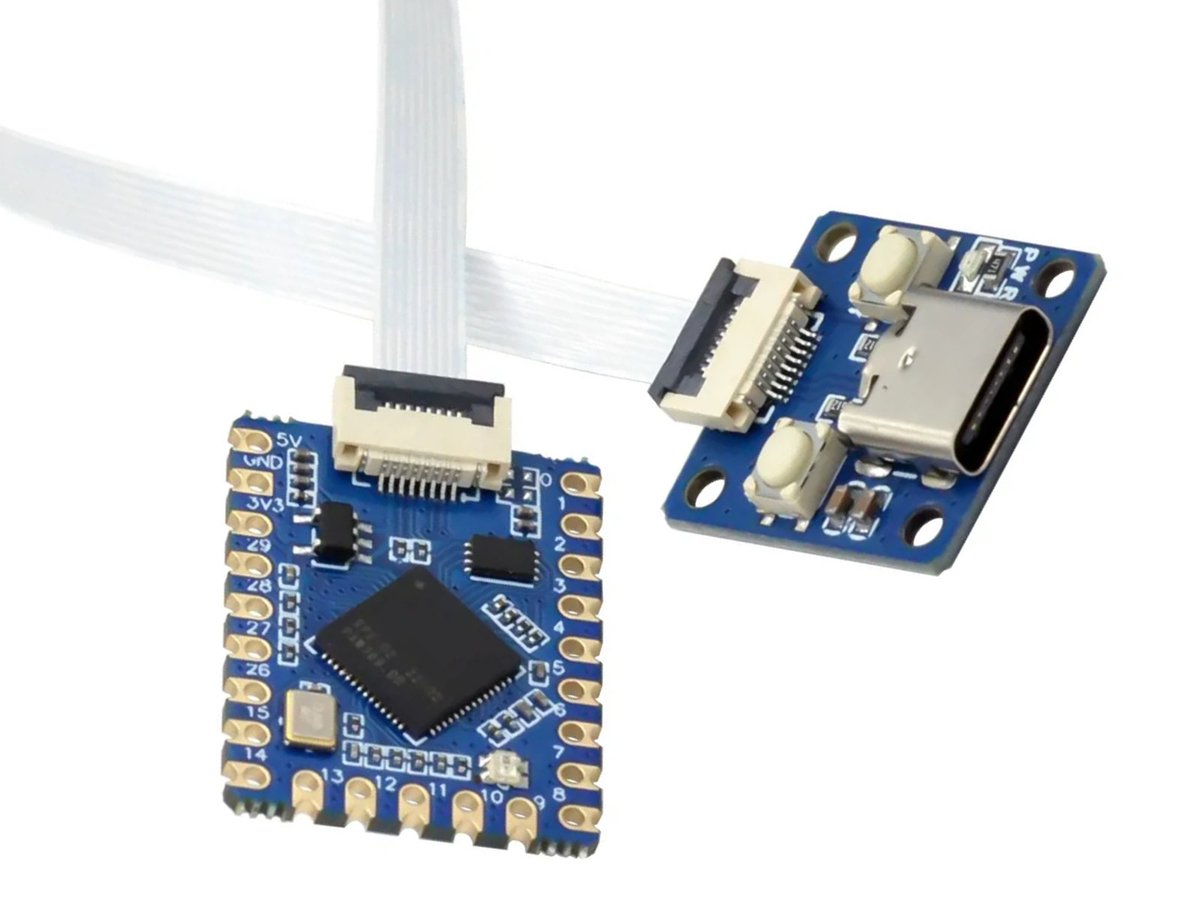 RP2040 Tiny 2MB Dev Module + USB Interface, only CAD 9.95
Learn more: tinyurl.com/2s7zuyw4
Thank you for making us Canada's favorite supplier for hobby electronics since 2016. 

#electronicsprojects #electronicslovers #electronicshop #arduinoproject #iottechnology #stemeduc...