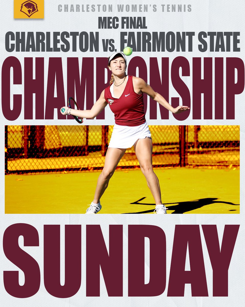 🎾 Charleston faces the Fairmont State Falcons in the Mountain East Conference Championship this afternoon 🏆 🆚 Fairmont State 📍 Charleston, WV ⌚️ 3:30 PM 📊 ioncourt.com/ties/6636f1eb2… #WingsUp