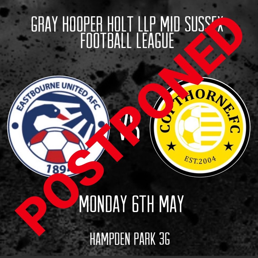 Tomorrow's reserve team fixture is postponed as our opposition cannot raise a side. #EUAFC