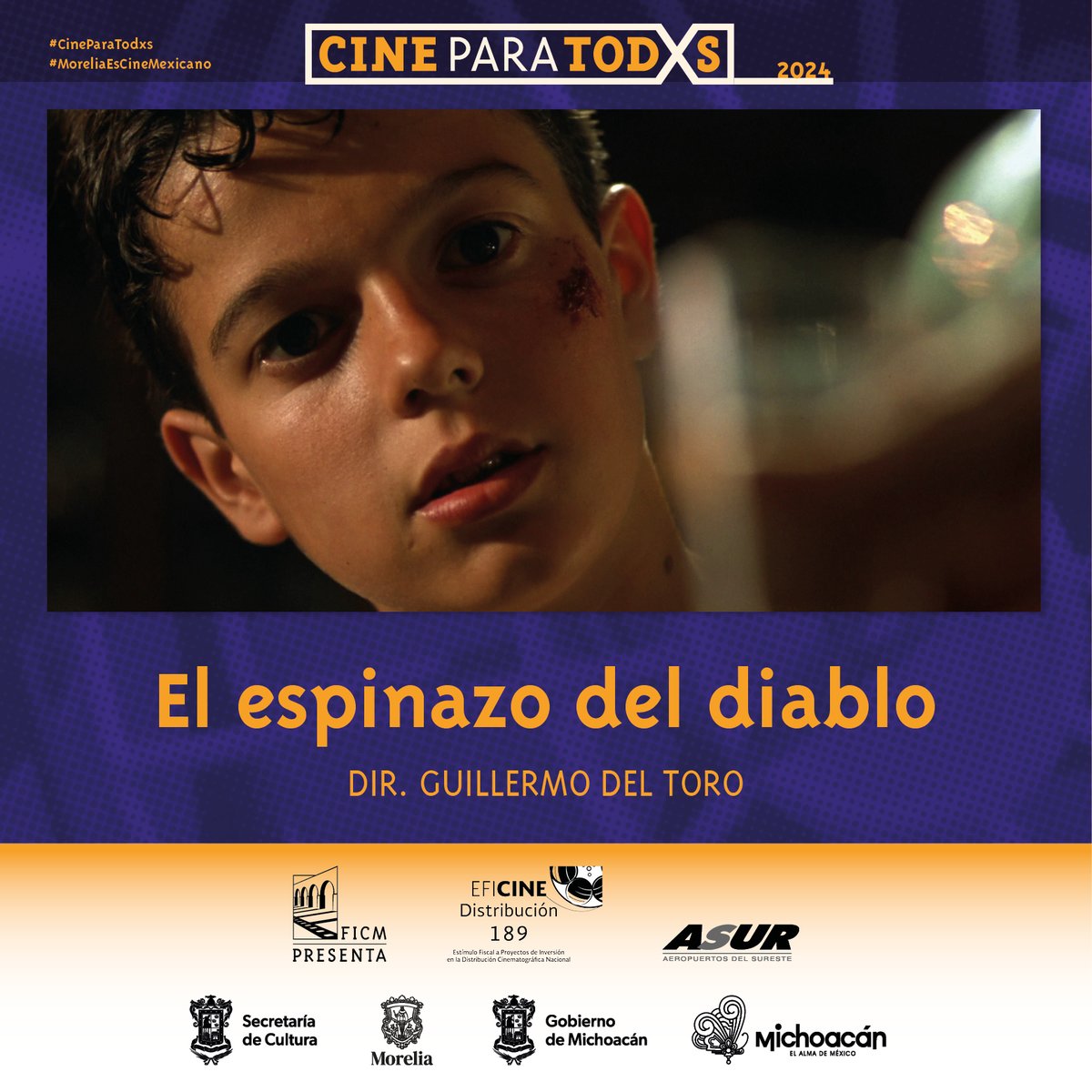 EL ESPINAZO DEL DIABLO (Guillermo del Toro, 2001) forma parte de los títulos que podrás disfrutar en tu ciudad durante el programa #CineParaTodxs.

Leer más 🎬👉 [ bit.ly/4a1hJiq ]
#MoreliaEsCineMexicano