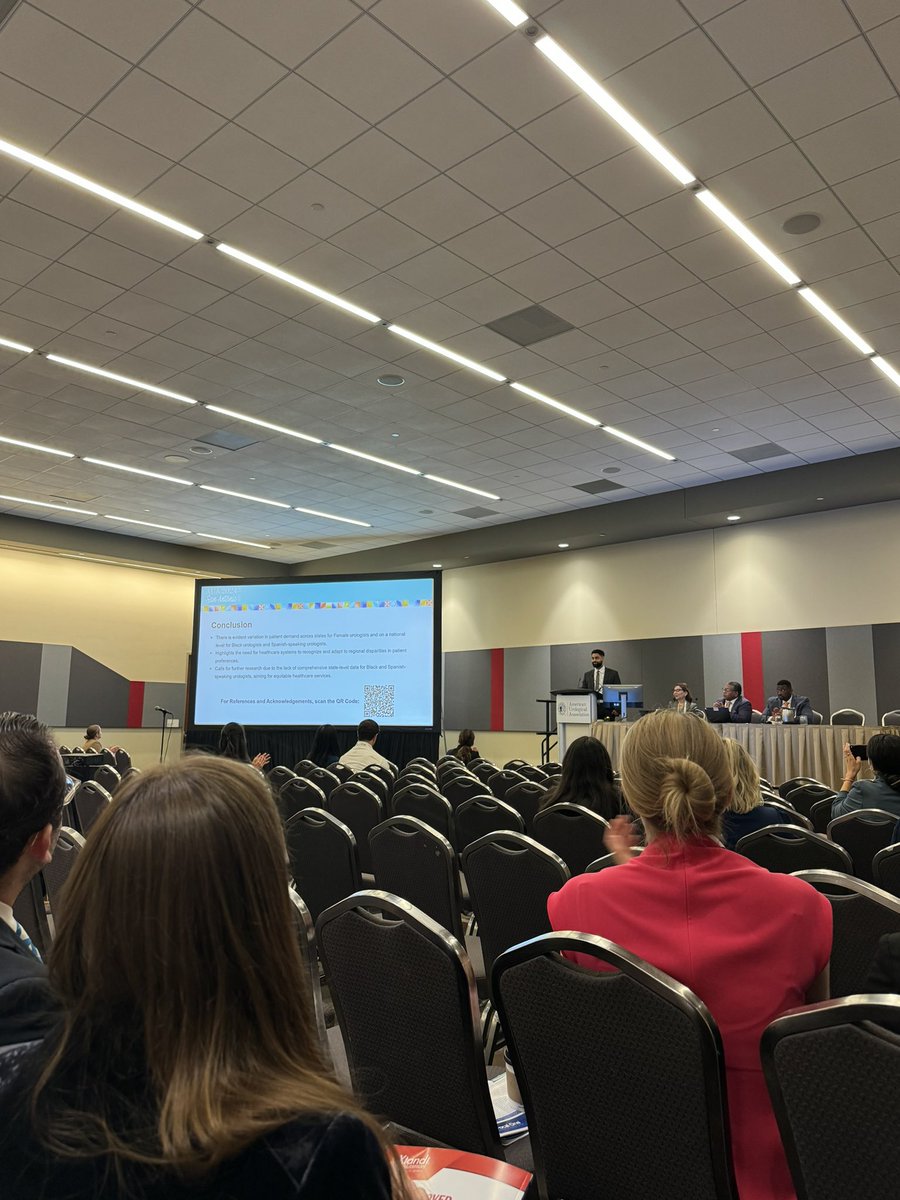 Was a pleasure to present at this years #AUA24 ! Our study highlights the evolving public searches for female, Black, and Spanish-speaking urologists via Google Trends and gives us insight into regional preferences and potential needs