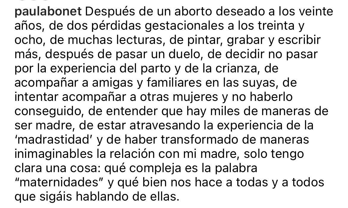 Feliz día también a las que no podéis acariciar a vuestros hijos.