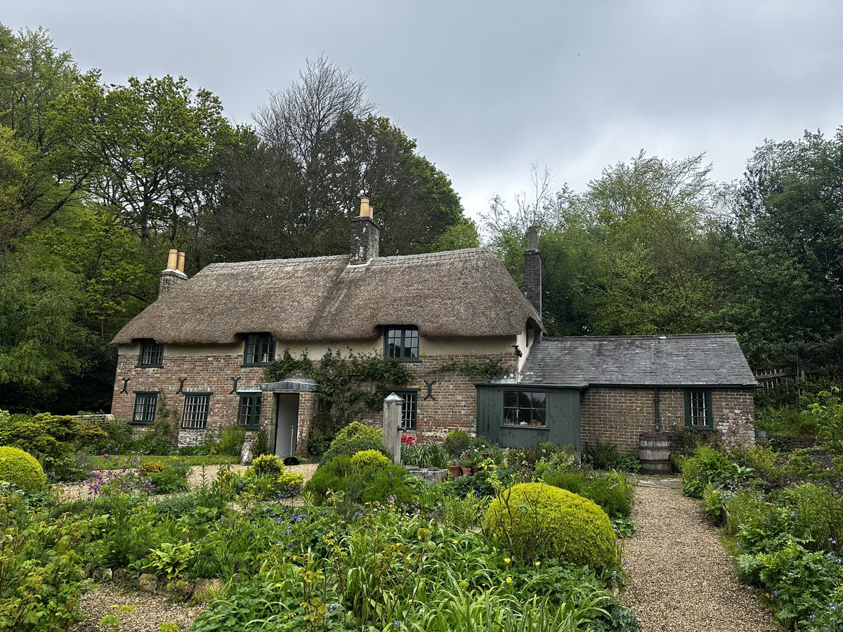 Hardy’s Cottage, the birthplace of Thomas Hardy, set in woods near Dorchester.