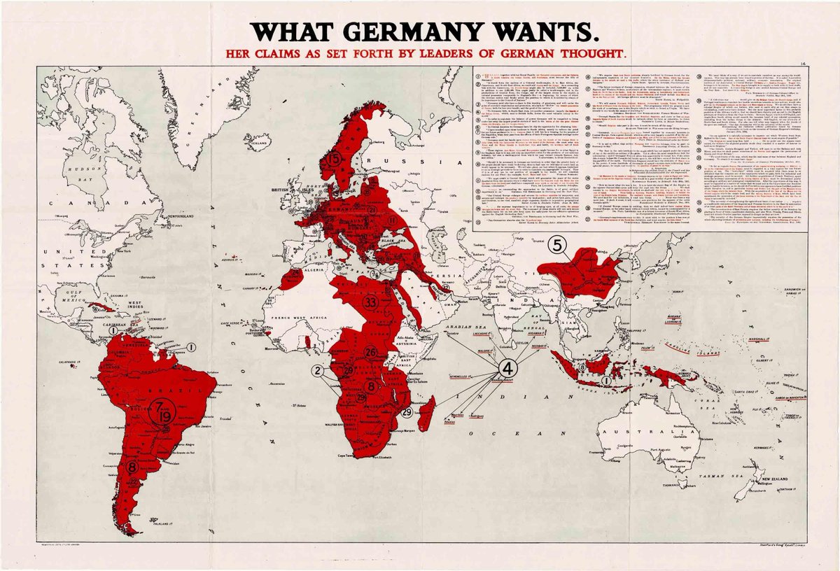 What Germany wants, WW1