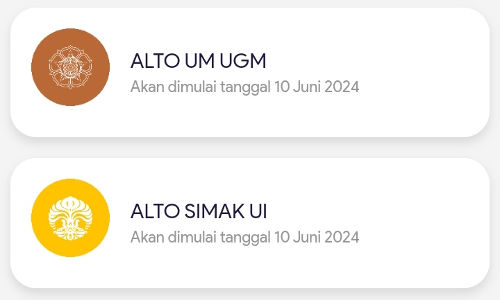 20x tryout 
    - 10x SIMAK UI 
    - 10x UTUL UGM 
    - 5x SM-ITB 
    - 5x TPA UNPAD/IPB
Tryout alternatifa ini ada versi pdf soal dan pembahasannya ya jadi memudahkan kita dalam belajar

Btw ini baru ada dua ya nanti bakal diupgread lagii kokk🤯