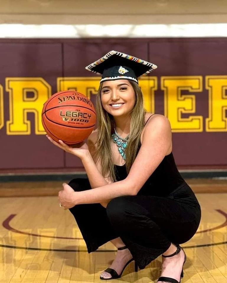 Congratulations to Skylight student-athlete Dulci Skunkcap, Blackfeet, on graduating with her degree from MSU-NORTHERN!🏀🔥🎓👣 #rolemodel #proud #strong #indigenous