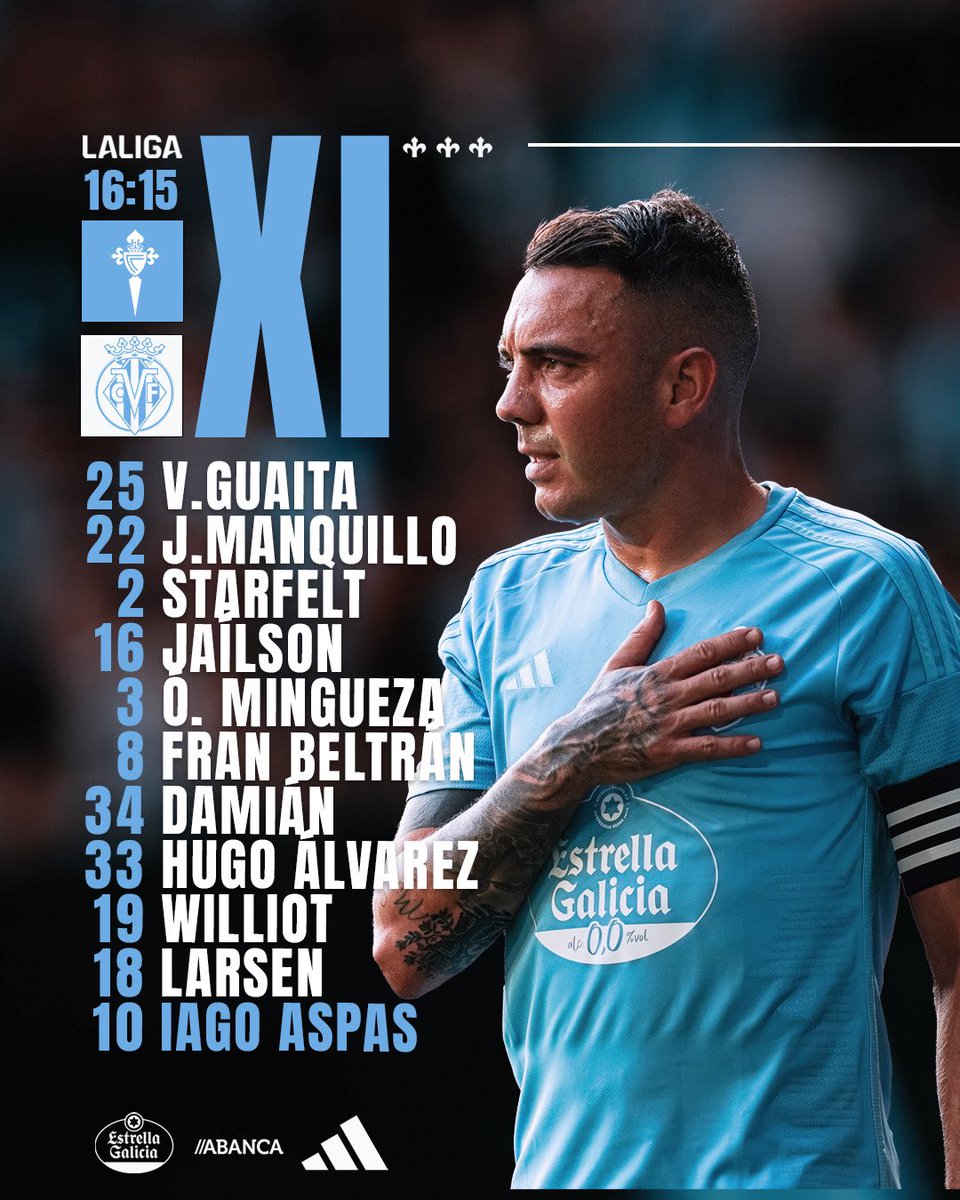 Sr8barral's tweet photo. Damián titular!
Starfelt titular!
Rafa Benítez, viva la Maratón!
RC Celta del Fútbol de Salón! https://t.co/Tkblrnr1wy