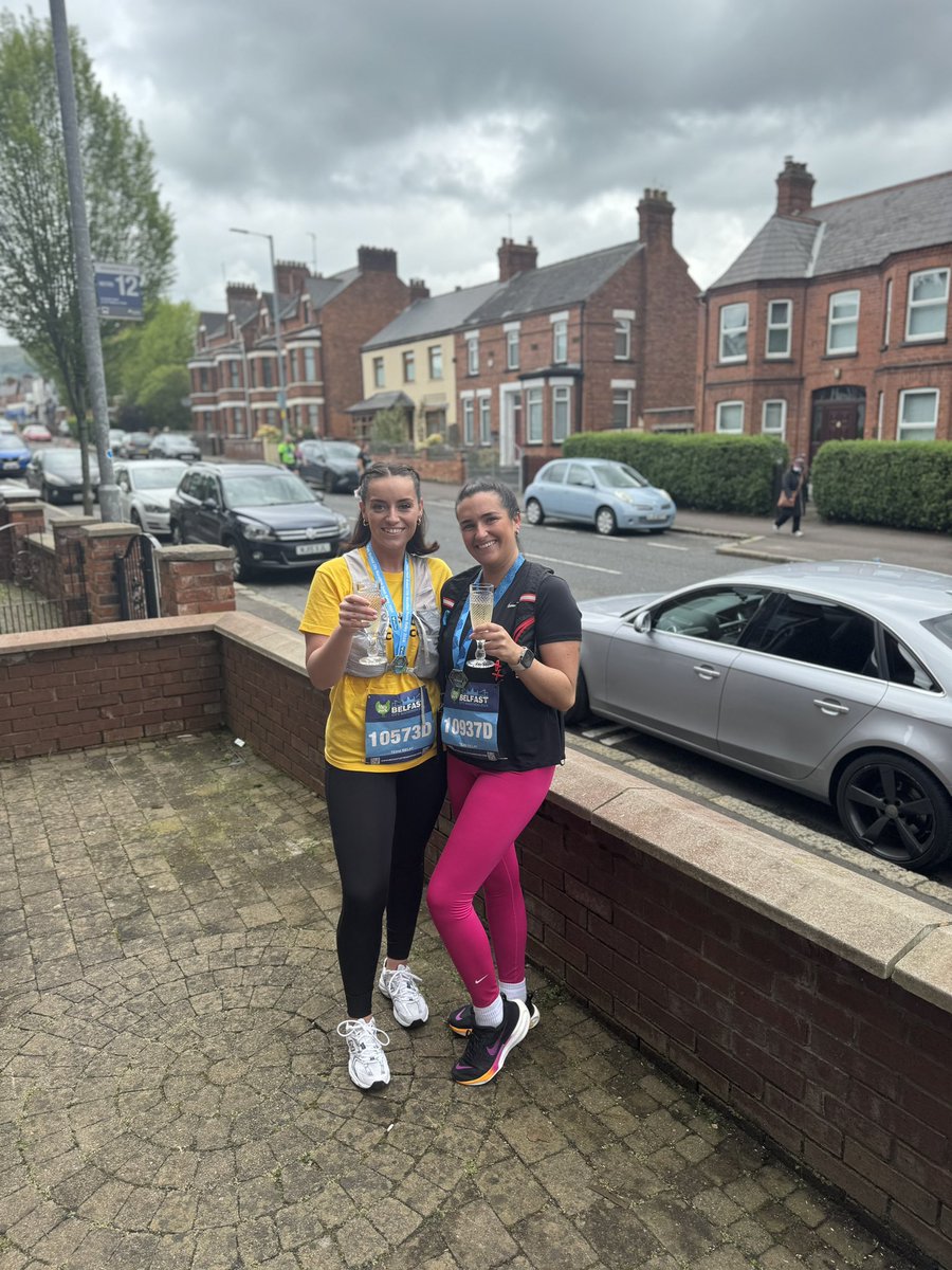 What a buzz to be a part of <a href="/marathonbcm/">BelfastCityMarathon</a> ✨🤩, tough going but proud of myself!! What a team 🏃✨ #belfastmarathon