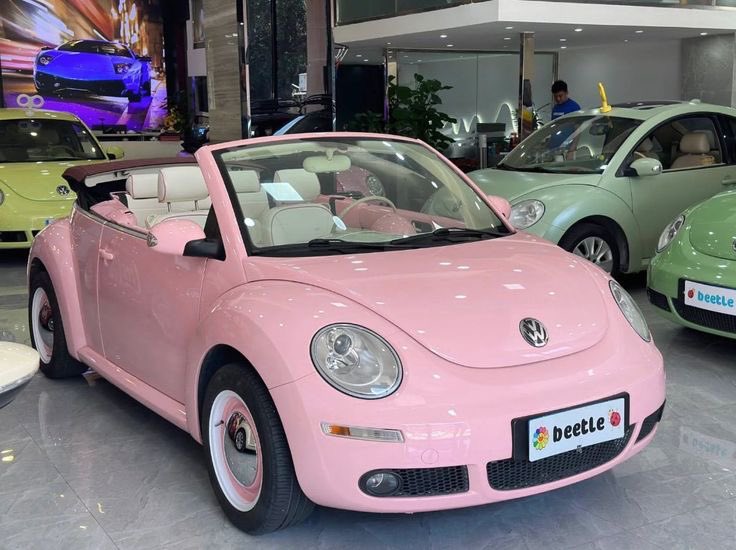 All a girl wants is to own a light pink beetle 🎀