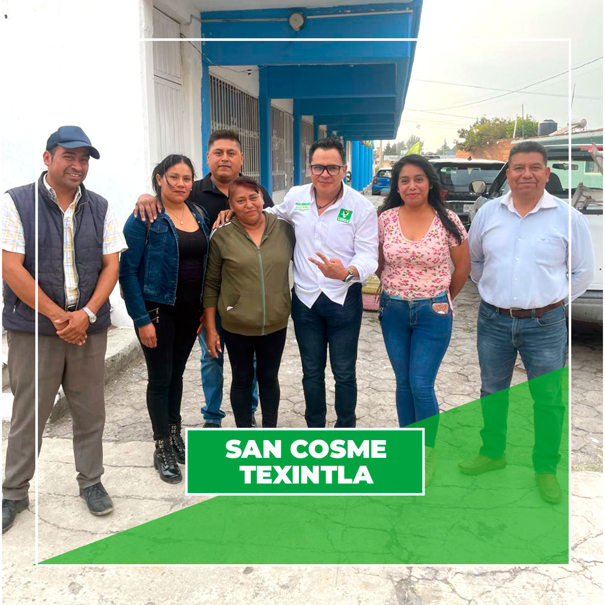 En San Pedro Cholula todos somos VERDES. Gracias San Cosme Texintla, juntos #HagamosQueSuceda y #votatodoverde🗳️✅