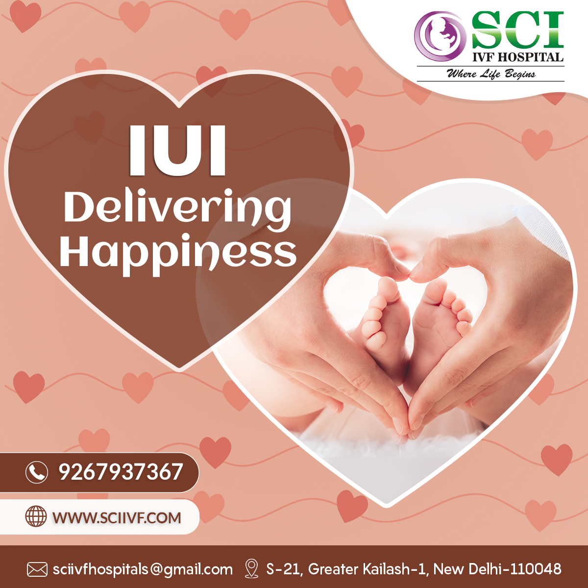 🌟 Ready to embrace the joy of parenthood? Discover the wonders of IUI (Intrauterine Insemination) with us at IUI delivering happiness! 💖 Curious to know more about IUI? 💬 Consult with our expert. #iui #ivf #parenthood #sciivfhospital #DrShivaniSachdevGour