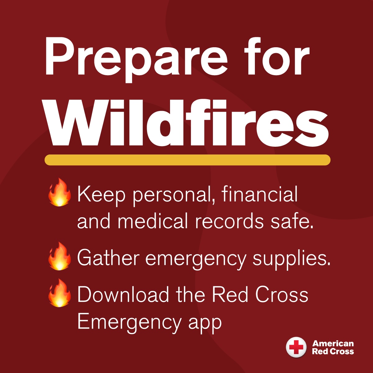 We are already seeing Red Flag Warnings in Arizona, so it's important to be prepared in case of a wildfire! #redcrossreadyaz #arizona