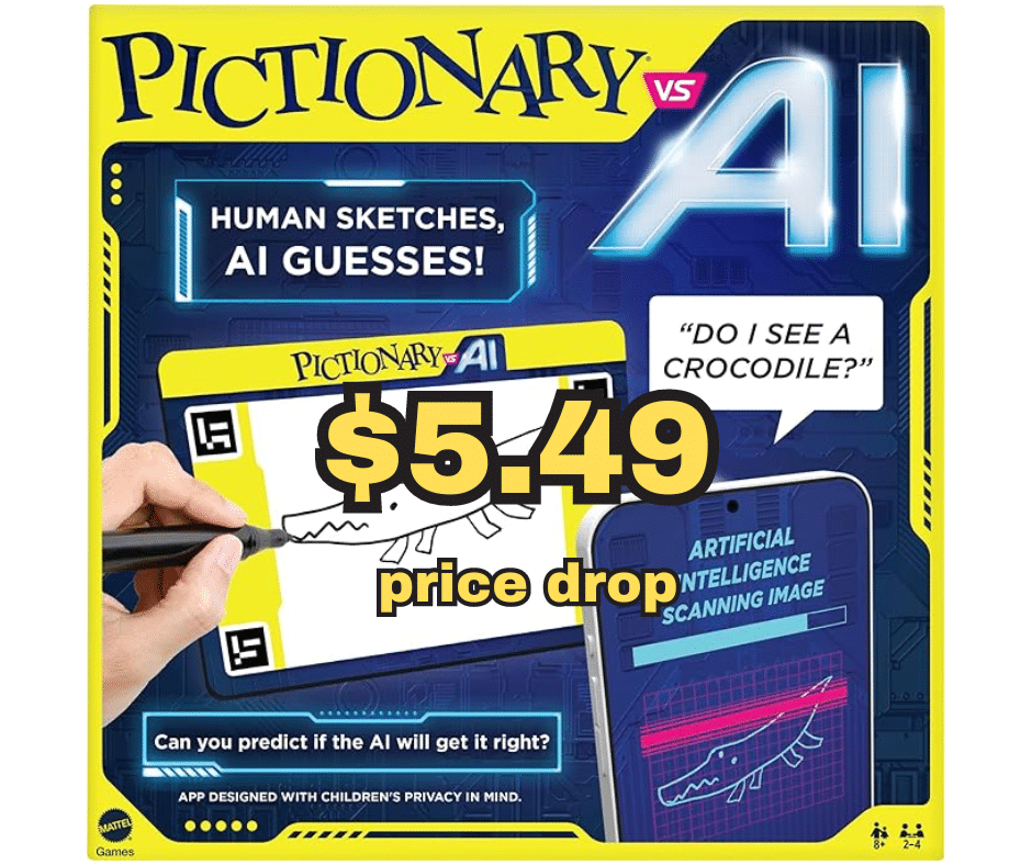 Mattel Games Pictionary Vs. AI Family Game for Kids and Adults

Mattel Games Pictionary Vs. AI Family Game for Kids and Adults

dealsfinders.com/mattel-games-p…

#ToyDeals