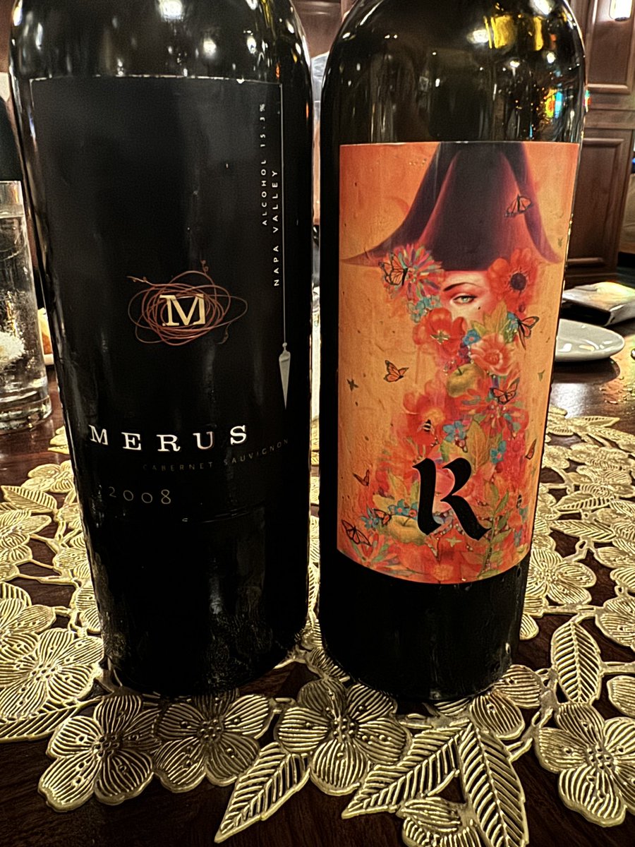 These are bottles I have opened (and posted) before - but they aer SO good. This 08 was perfect. The Realm (‘21 I think) is young and HUGE beautiful tropical fruits - and just a really nice wine.