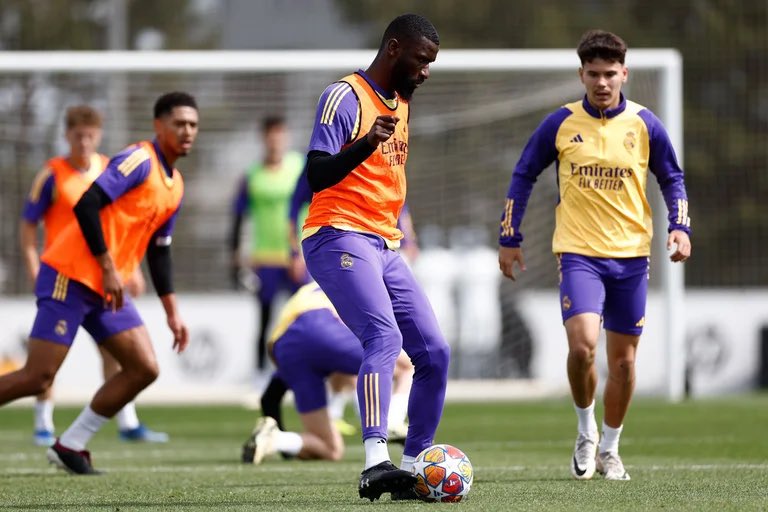 The LaLiga champions trained at Real Madrid City as they begin to prepare for the match against Bayern Munich set to be played at the Santiago Bernabéu (Wednesday, 9:00pm CEST).