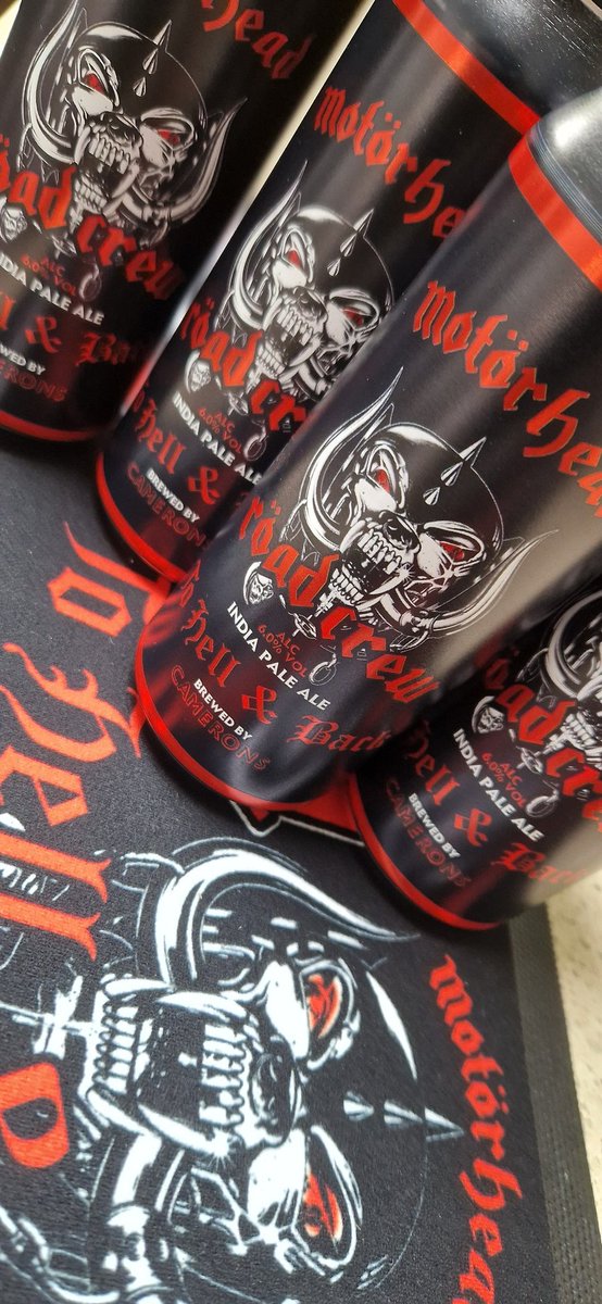 Driving my way to Hell and back... #roadcrew #hellandback Cheers to the lovely people at @MotorheadBeer for sorting my delivery of these babies. Party time! Rock and Roll!!! ♠️🍺♠️🍺🤘