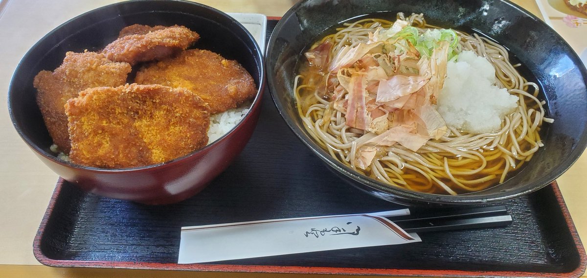 ソースカツ丼 おろしそば