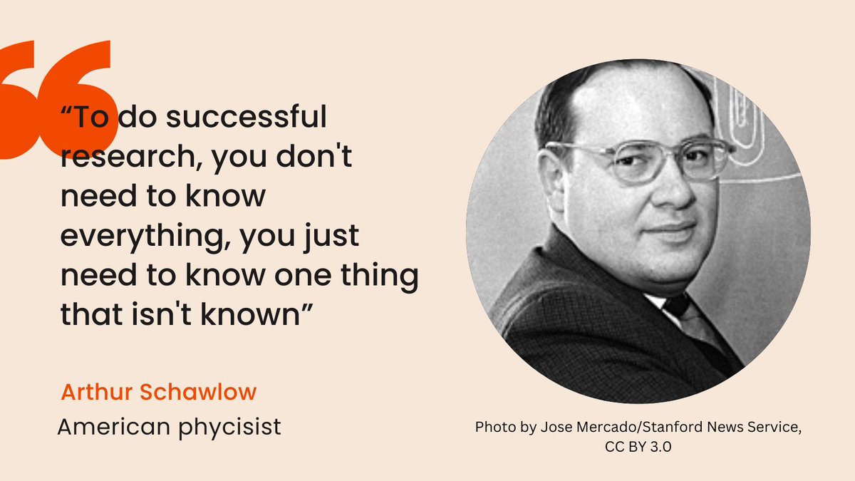 SciChronicle365's tweet photo. Quote of the day by American physicist and co-inventor of the laser Arthur Schawlow, who was born on this day in 1921. #ScienceQuotes https://t.co/jrp17MRcTw