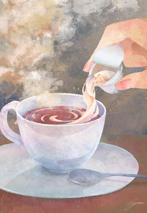 「saucer tea」 illustration images(Latest)