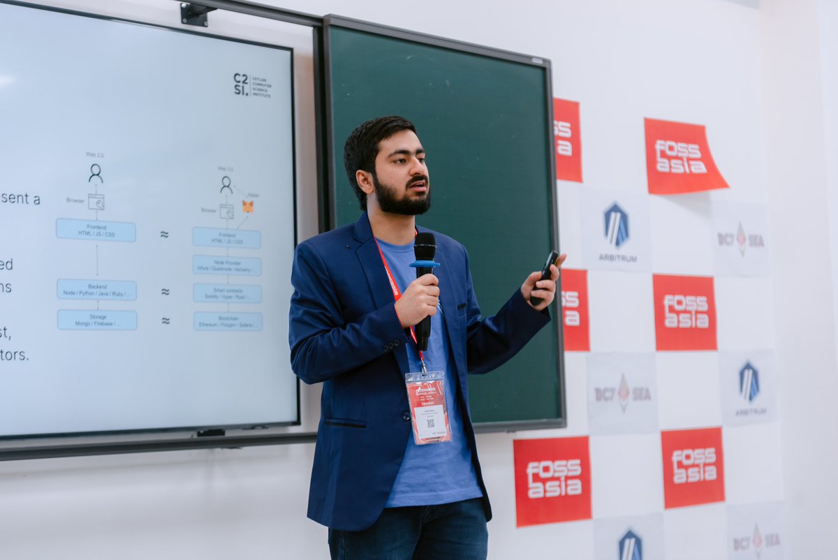 Had an amazing time speaking at the #InternationalConference @fossasia Summit in Hanoi, Vietnam.
 
Discussed the exciting realms of #web3, #opensource, #GSoC, and highlighted the impactful projects by @c2si_org /scorelab org.

#fossasia #internationalspeaker #c2si #hanoi #crypto