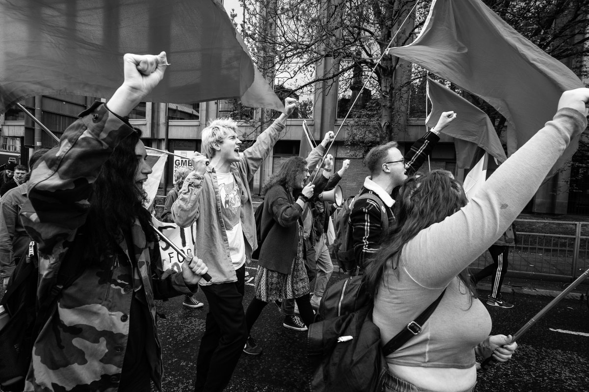 Some images from today's Glasgow TUC May Day march.

#MayDay2024