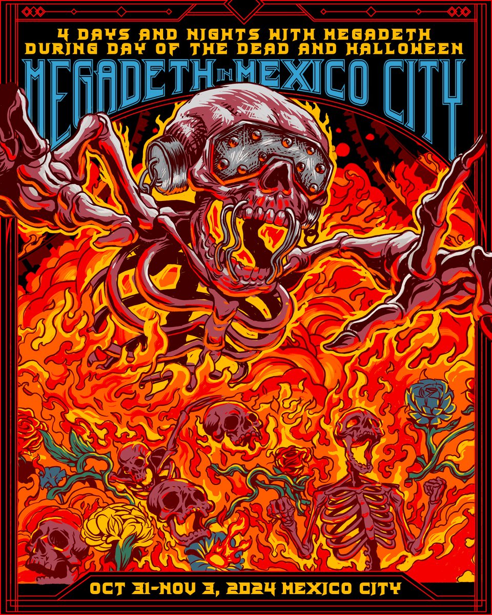 🤘 Prepare yourself for an electrifying <a href="/Megadeth/">Megadeth</a> experience! Introducing Day of the Mega Dead: 4 days in Mexico City with private concerts, intimate breakfast shows, Lucha Libre, street food tours, and deluxe accommodations at Andaz Hotel! megadethinmexico.com