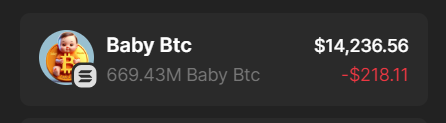 BURNING EVENT✅🥊🔥

669,43 Millions tokens have been burned at a price of 14236$. Have faith in our team; we're committed for the long haul,we are here to stay.🤑

May 05TH 2024   669,434,945 #BabyBtc  BURNED 
 
👇👇👇
solscan.io/tx/3gv7zpLBuxb…

#grok  #elon  #Meme  #floki #shiba