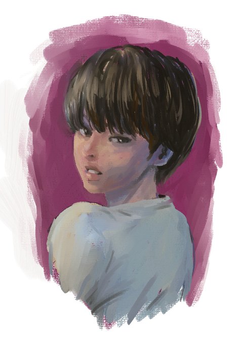 「looking back short hair」 illustration images(Latest)｜5pages