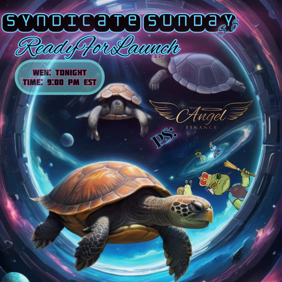 Is #SyndicateSunday Still A Thing?
Bet that’s what you were wondering huh? 🙂‍↕️ 
😂 I Know!
The Answer Is Yessssss!
@TurtleSyndicate going Live Again Tonight at 9:00 PM EST with #ProjectSpotlight on @angelcoinada 🐢👼🐢
#TortolPortal 🚀 x.com/i/spaces/1brjj…