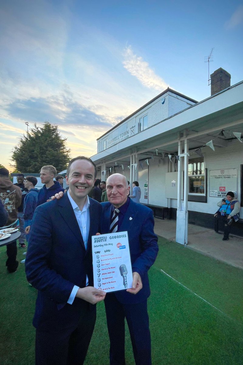 Our line up for the 2024 @hanwellhootie has been approved by Steve Pound Ex-MP and Club Patron @hanwelltownfc James Murray Current MP and staunch Club supporter @jamesmurray_ldn #HanwellHootie2024 #Geordies #LiveMusic #HanwellTownFC #Saturday11thMay #UB6 #W7 #W13 #W3