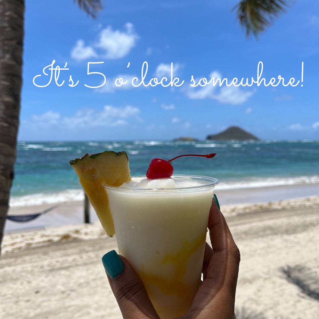 Somewhere is here at Coconut Bay! 😍⏰🍹