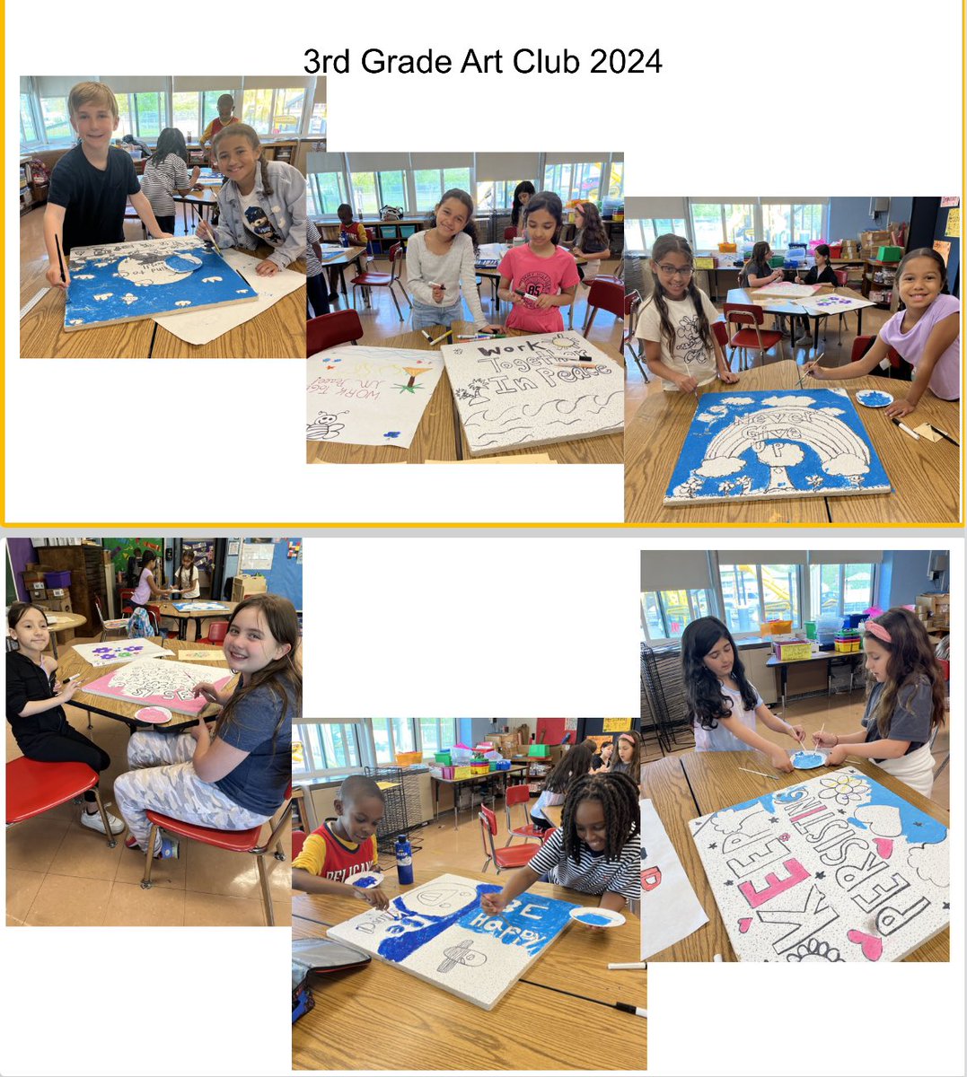 THIRD GRADE ART CLUB with Mrs. Shinners is busy creating ceiling tiles for our building featuring the Habits Of Mind (HOM) we incorporate into our daily lives at Cornwell!!! #WHe are so proud! 👏🏼👏🏼👏🏼👏🏼<a href="/WhufsdRams/">Ram Pride</a> <a href="/stellina8203/">dreilly</a> <a href="/CornwellAveES/">CornwellAveES</a> <a href="/FpcaWest/">West Hempstead Fine, Performing & Culinary Arts</a> <a href="/Bridiekar/">Bridget M. Karis</a> <a href="/PatriciaScollo1/">PatriciaScollo</a>
