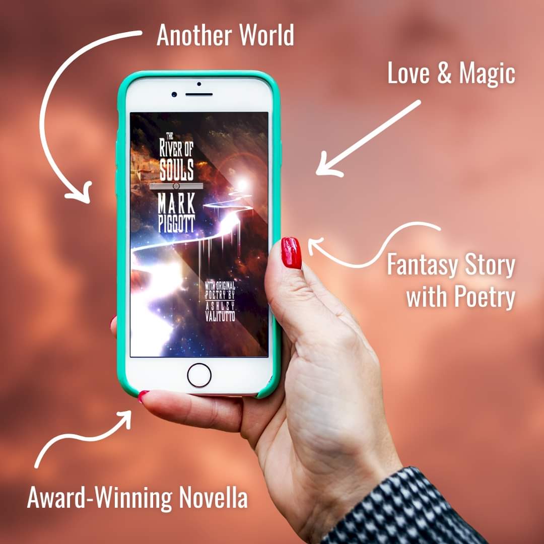 As a life ends on one world, a second chance begins on another across THE RIVER OF SOULS. This award-winning #fantasy #novella from #IndieAuthor Mark Piggott and @CuriousCorvidP with original #poetry by Ashley Valitutto tells a story of #love and hope that crosses the infinite