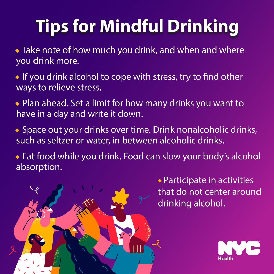 Happy #CincoDeMayo, NYC! If you're celebrating with alcohol, remember to practice mindful drinking: ✅ Set a drink limit and write it down ✅ Space drinks out over time ✅ Drink non-alcoholic drinks in between alcoholic drinks Learn more: on.nyc.gov/Alcohol